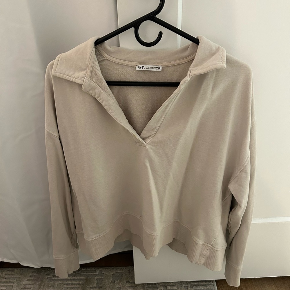 Zara Cozy Collared Crew